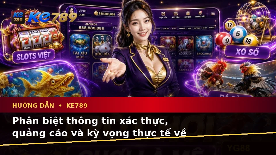 Hướng Dẫn KE789 Tại ke789pg.vip: Phân Biệt Thông Tin Xác Thực, Quảng Cáo Và Kỳ Vọng Thực Tế Về Ưu Đãi Cùng Quyền Lợi Thành Viên