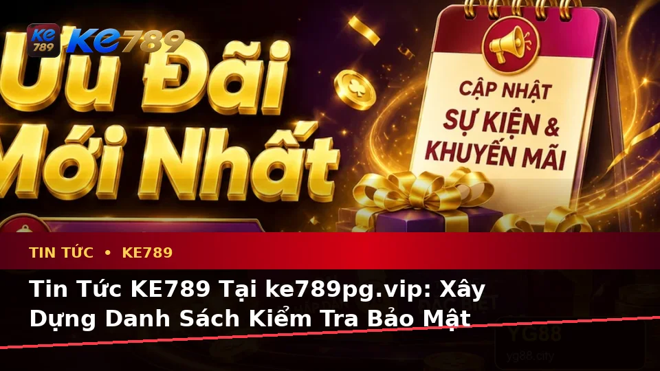 Tin Tức KE789 Tại ke789pg.vip: Xây Dựng Danh Sách Kiểm Tra Bảo Mật Trước Khi Sử Dụng Tin Mới Và Quyền Lợi Thành Viên