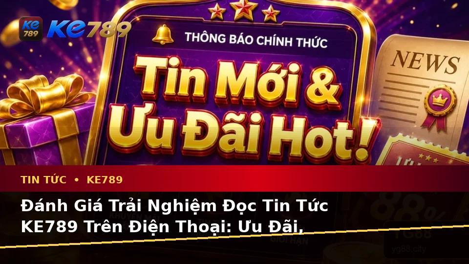 Đánh Giá Trải Nghiệm Đọc Tin Tức KE789 Trên Điện Thoại: Ưu Đãi, Điều Kiện Khuyến Mãi Và Quyền Lợi Thành Viên Tại ke789pg.vip