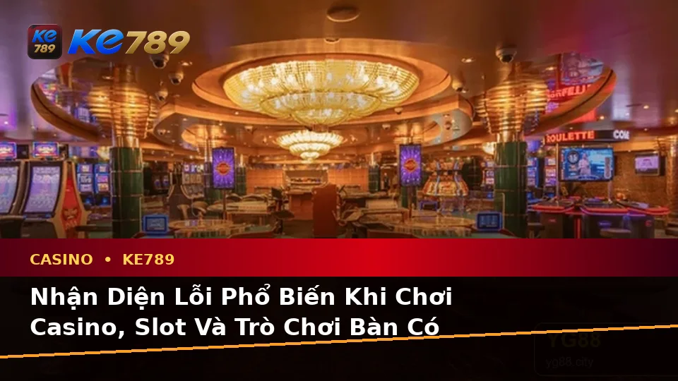 Nhận Diện Lỗi Phổ Biến Khi Chơi Casino, Slot Và Trò Chơi Bàn Có Trách Nhiệm Tại ke789pg.vip