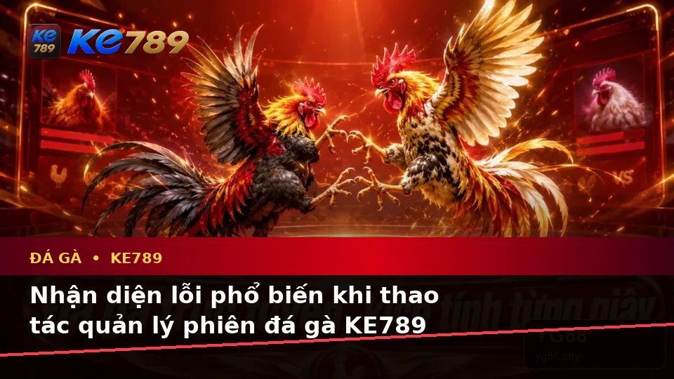 Đá Gà KE789 Tại ke789pg.vip: Nhận Diện Lỗi Phổ Biến Khi Quản Lý Phiên Chơi Trực Tuyến Và Cách Xử Lý Có Trách Nhiệm